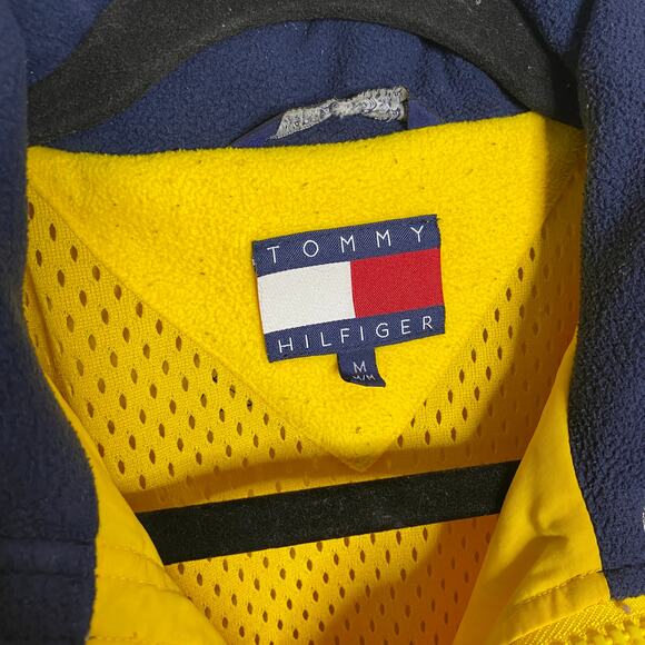 Tommy Hilfiger Snap Button Front Jacket Yellow Men's Size Medium - Picture 7 of 12